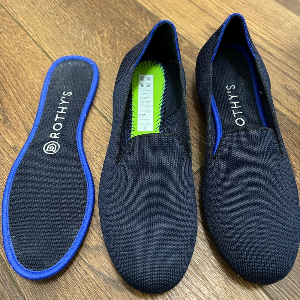 Rothy’s Navy Loafers size 8